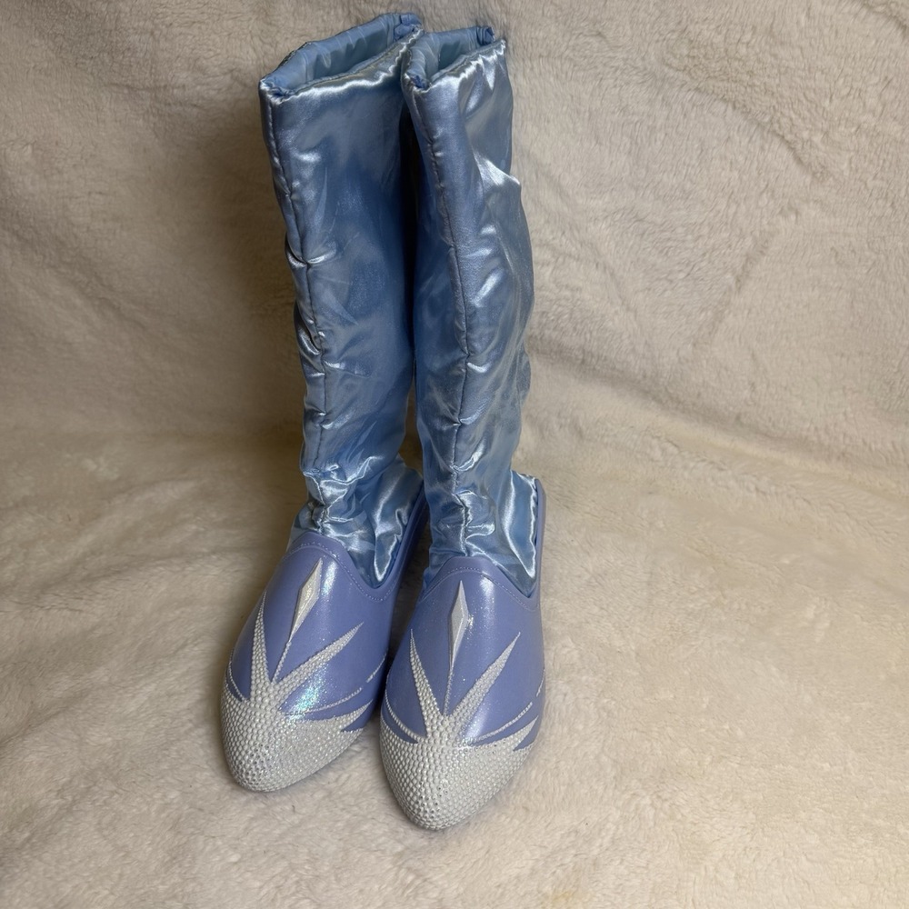 Disney Frozen 2 Elsa Adjustable Boots JAKKS Pacific Glitter Snow Costume READ